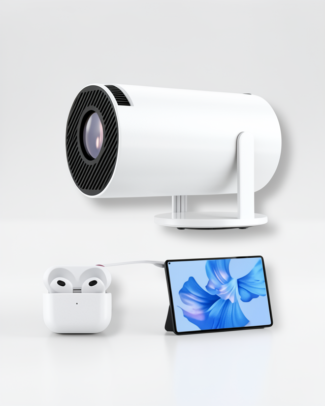 4K Destekli Full HD Projeksiyon Cihazı ve 130 İnç Geniş Ekran
