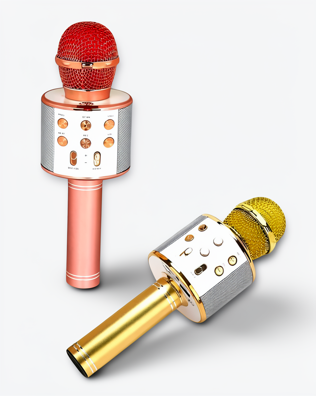 Yüksek Ses Kalitesiyle USB ve AUX Girişli Kablosuz Bluetooth Karaoke Mikrofon