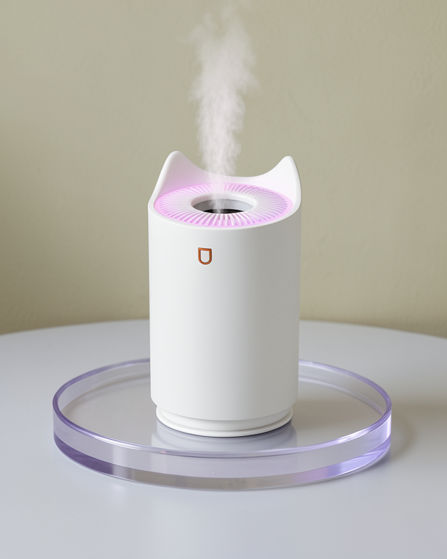 Aroma Difüzör Ultrasonik Buhar Makinesi LED Işıklı Oda Nemlendirici
