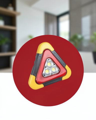 Acil Işık LED Üçgen Reflektörlü Alüminyum Gövdeli