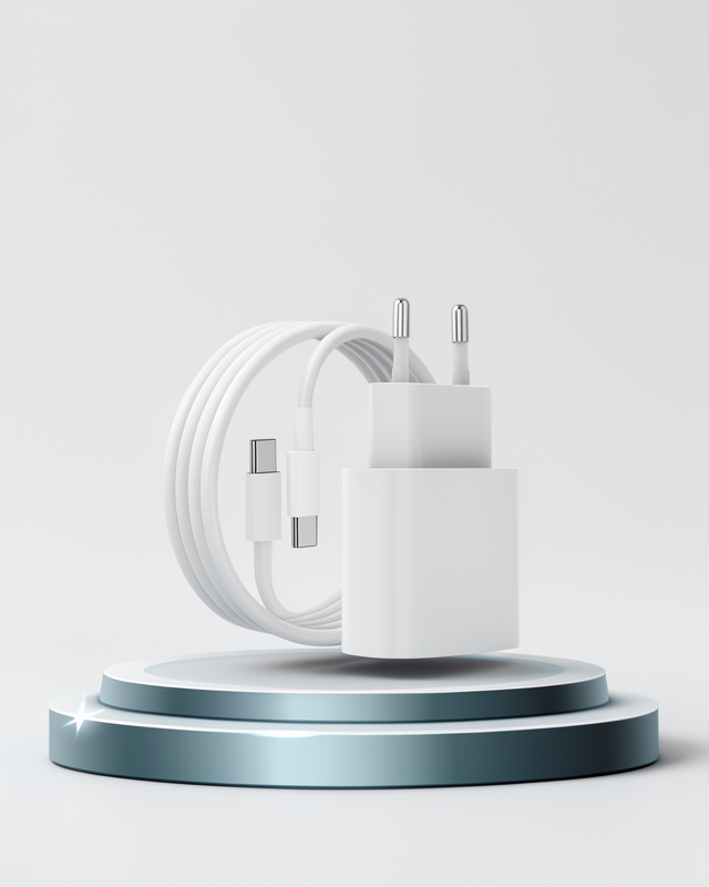 15/Pro/Pro Max 20W İOS Uyumlu Hızlı Şarj Aleti Adaptörlü Beyaz