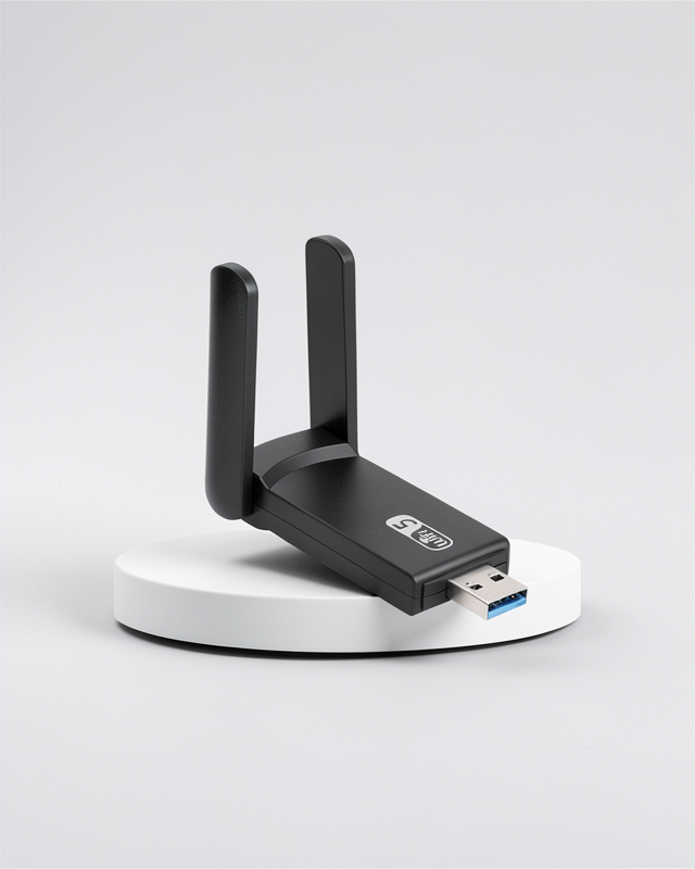 Mbps Wifi Alıcı Kablosuz Wifi Adaptörü Çift Band Çift Antenli