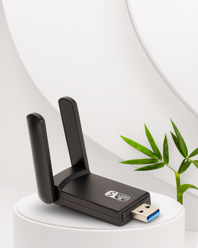 Wifi Adaptörü Bt5.0 Wifi 2'si Bir Arada Çift Bantlı Çift Anten