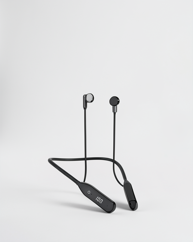100 Saat Kablolu Boyun Askılı Dijital Göstergeli Bluetooth Kulaklık