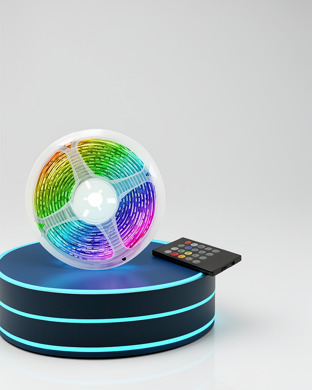 10M RGB Şerit Led Kumandalı İç Mekan Renkli LED Işık