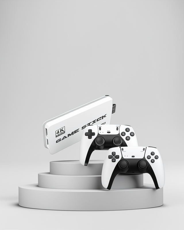 Game Stick yeni nesil 3D Oyun Konsolu 4K 2000 Oyunlu Çift Konsol