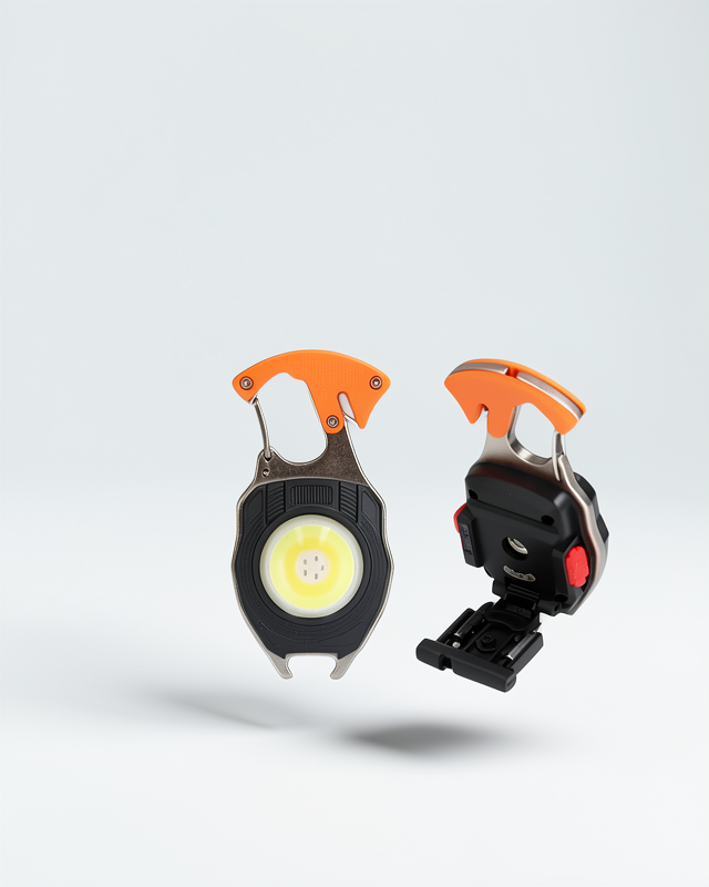 LED Kamp Lambası Mini Anahtarlık USB Şarj Edilebilir Çok Fonksiyonlu