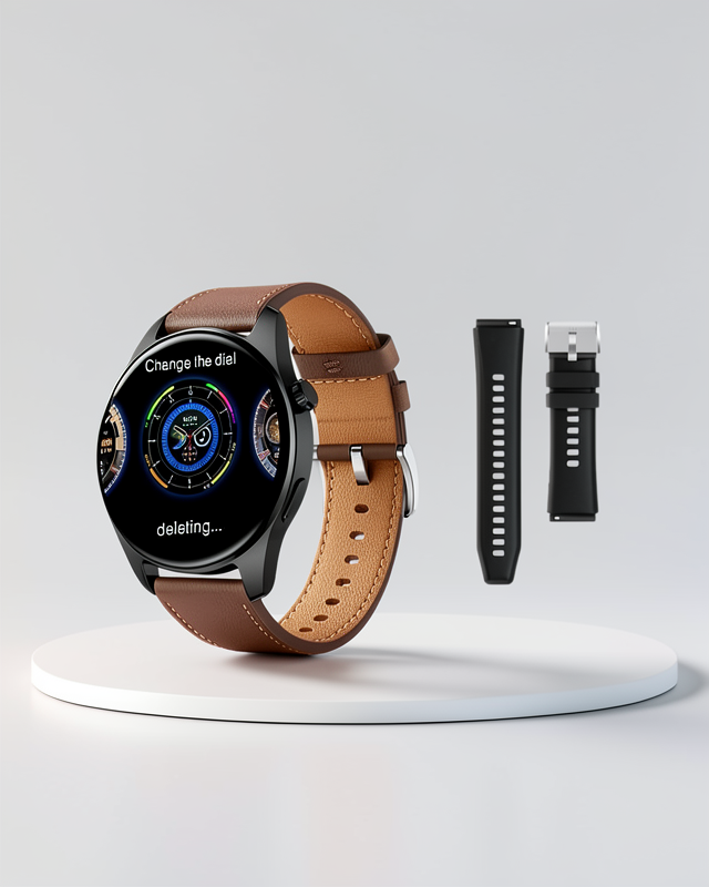 Yuvarlak Kasa 46mm Akıllı Saat Android ve iOS Uyumlu GPS Takibi