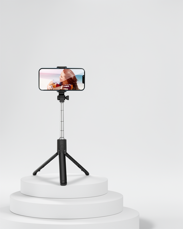 Tripod Selfie Çubuğu Bluetooth Kumandalı Kablosuz Hafif