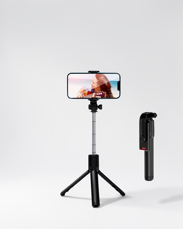 Selfie Çubuğu Tripod Bluetooth Kumandalı Hafif 186 mm