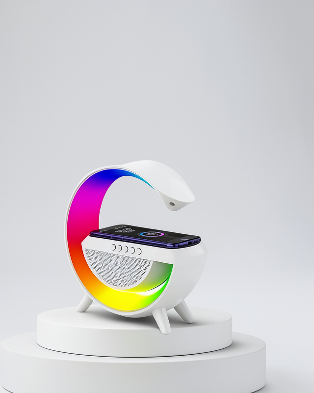 Bluetooth Hoparlör Wireless Akıllı Atmosfer RGB Lamba Kablosuz Şarj