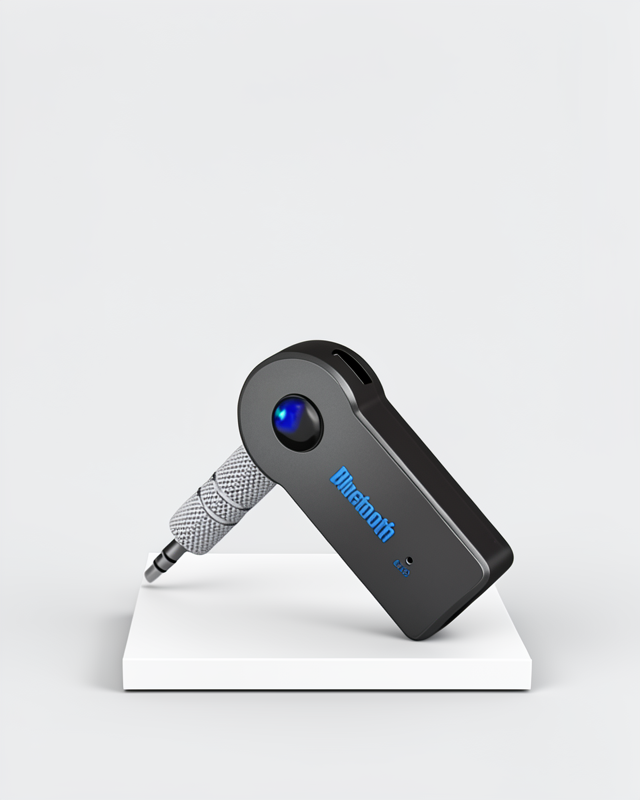 Bluetooth Aux Araç Kiti 3.5mm Siyah Tüm Cihazlara Uyumlu