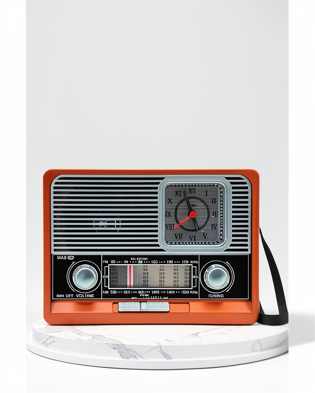 Bluetooth Hoparlör Nostaljik Vintage Taşınabilir Radyo
