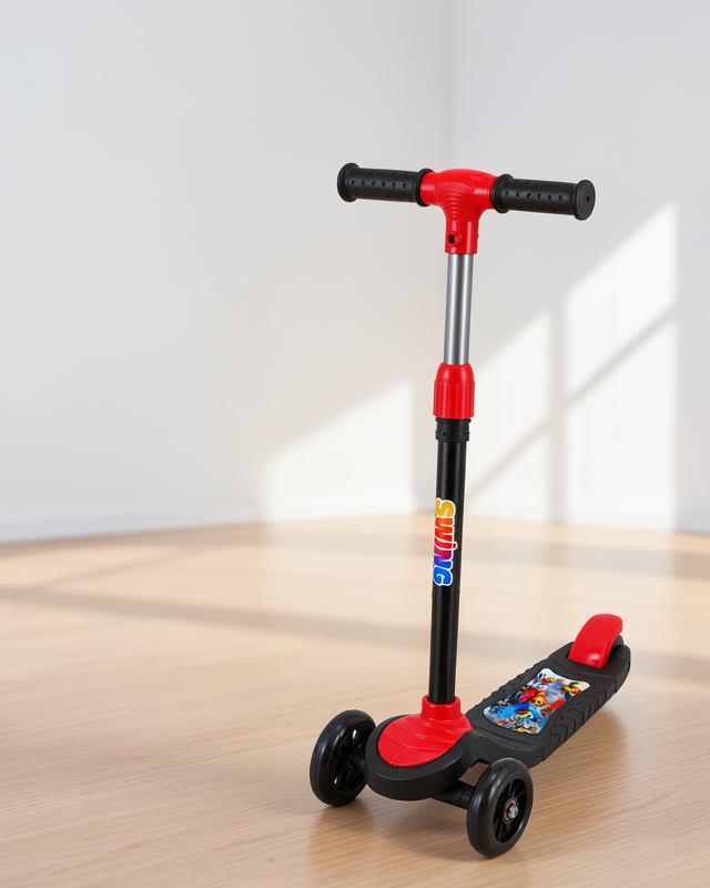 Ayarlanabilir Boy Scooter 3 Tekerlekli Geniş Basma Alanlı Çocuk Skuteri