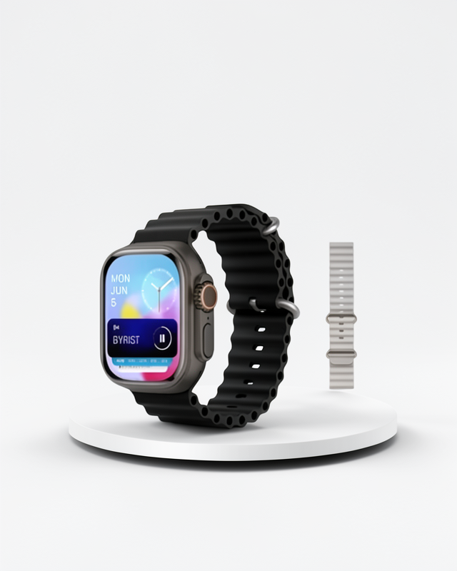 49 Mm Çift Kordonlu Ultra Akıllı Saat Bluetooth ile Arama Cevaplama