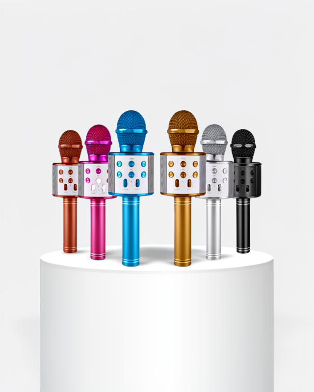 Uzun Pil Ömrü ve Yüksek Ses Kalitesiyle Aux Girişli Bluetooth Karaoke Mikrofon