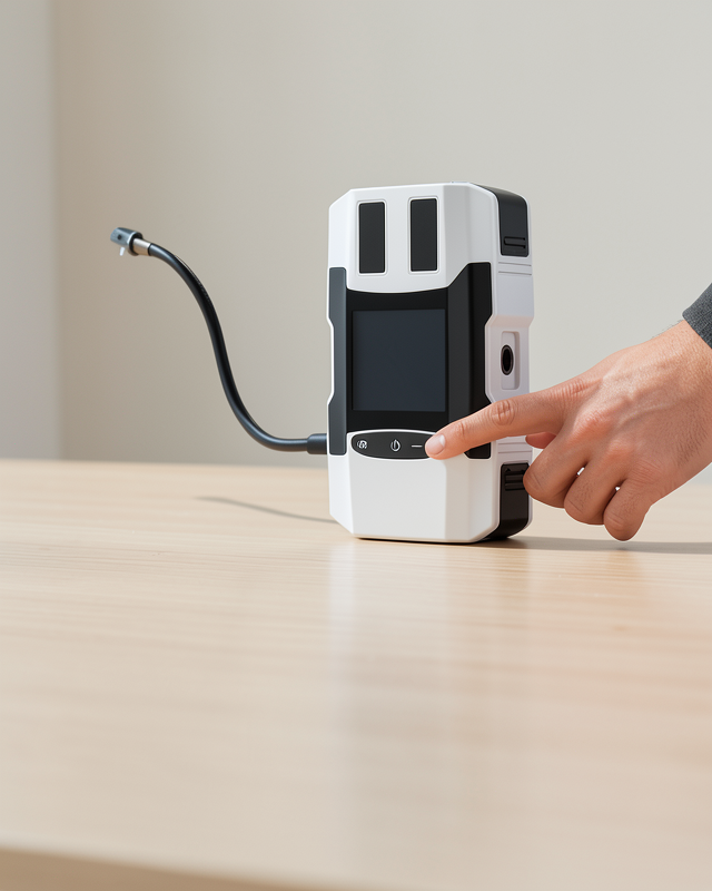 Yeni Nesil Araç Lastik Şişirme Pompası ve Akü Takviye Powerbank