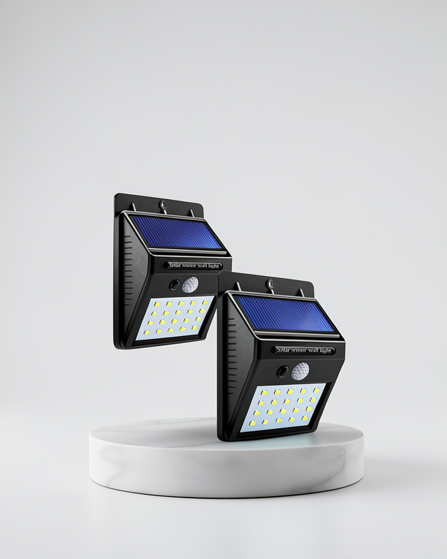 40 Led Işık ile Sensörlü Güneş Enerjili Duvar Lambası Bahçe Aydınlatma
