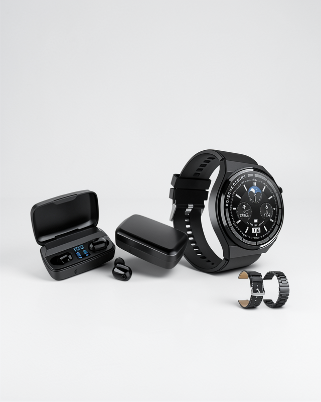 Uzun Pil Ömrü ile Nabız Ölçer Akıllı Saat ve Kablosuz Bluetooth Kulaklık