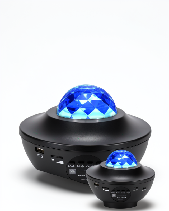 Taşınabilir Şarjlı Bluetooth Bağlantılı Disko Topu Yıldız Gece Lambası Projektör