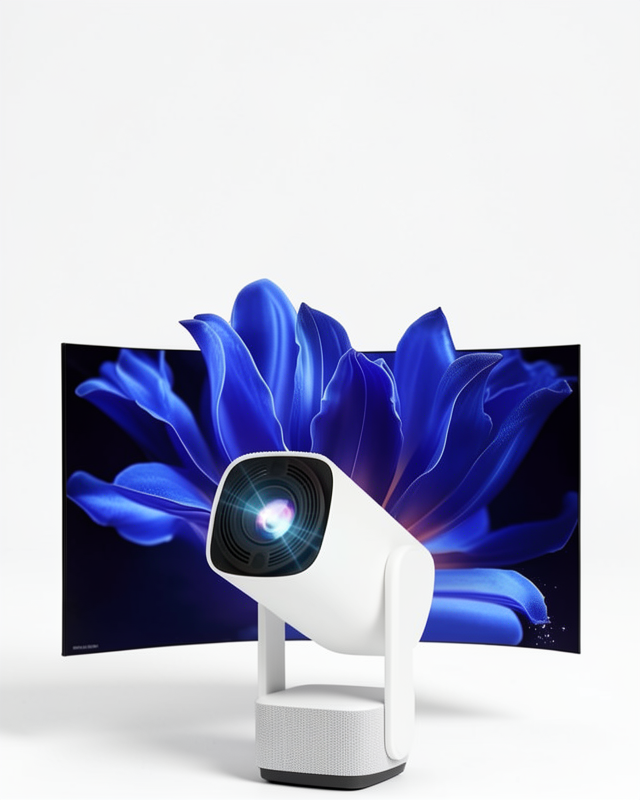 4K HD Görüntü Kalitesine Sahip Şarjlı Projeksiyon Oyun Sinema Projektörü