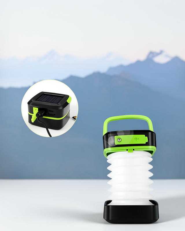 Katlanabilir USB Şarjlı Güneş Enerjili Led Lamba Kamp Lambası