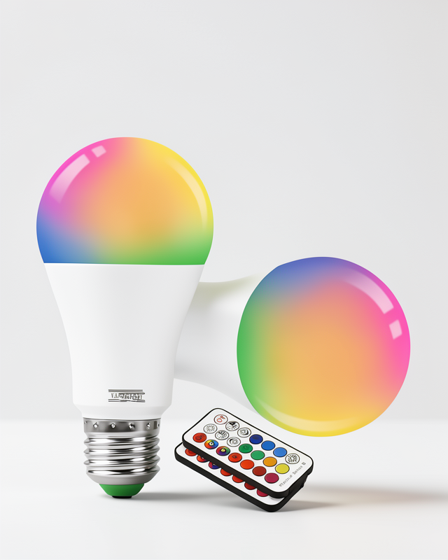 100 Watt Renk Değiştirebilen Led Işık Ampul RGB Led Lamba
