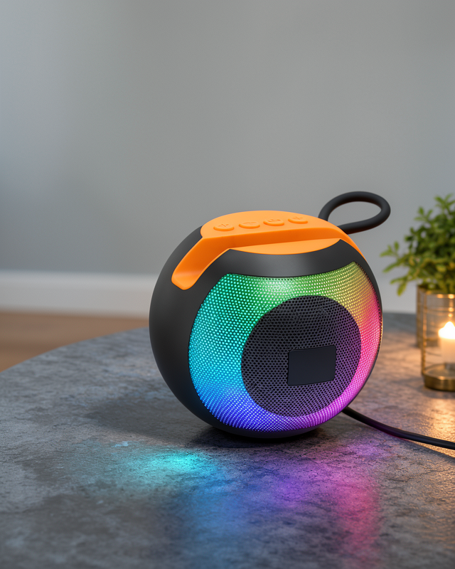 RGB Işıklı, Güçlü Bas ve 360° Surround Ses Özellikli Bluetooth 5.0 Hoparlör