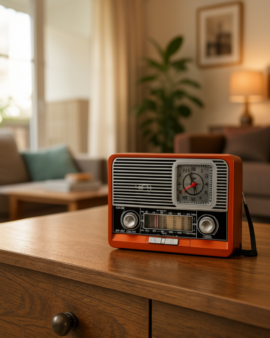 Nostaljik Tasarıma Sahip Modern Teknolojili Vintage Radyo