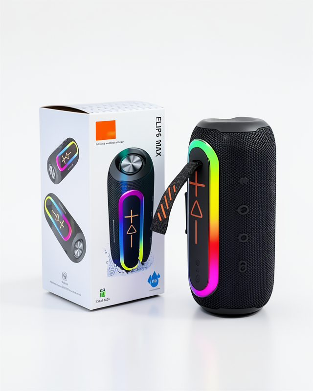 Şarj Edilebilir Kablosuz Yüksek Ses Kaliteli Bluetooth Hoparlör Flip6 Max