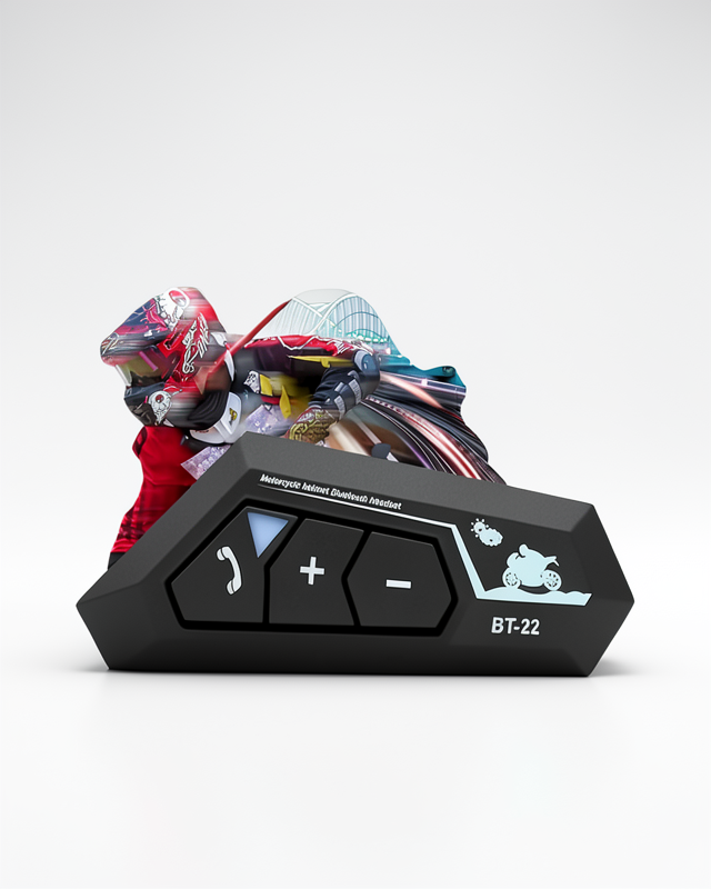 Su Geçirmez Bluetooth Motosiklet Kask Kulaklık Intercom BT22