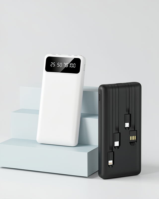 Dijital Göstergeli LCD Ekranlı 20.000 Mah Uzun Pil Ömrü Powerbank