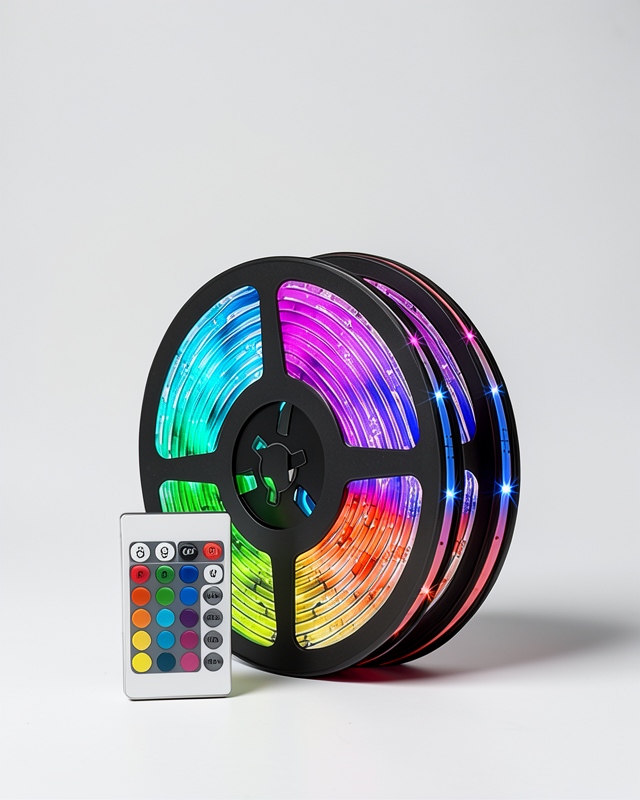 Kumandalı 5 Metre RGB Işıklı Şerit Led Güç Adaptörü Her Mekana Uygun