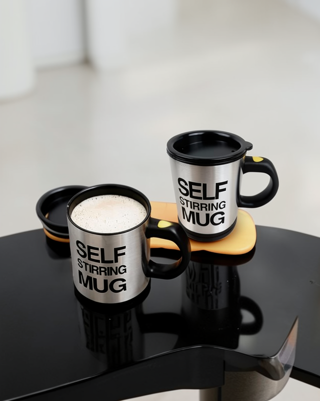 Mikser Kupa Bardak, Yazılı Mug ile Karıştırma Özelliği