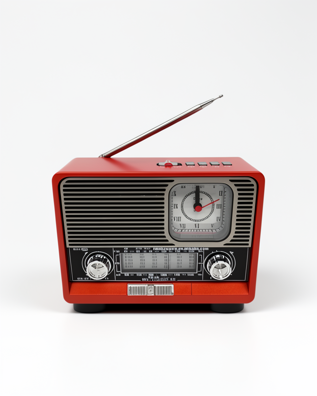 Bluetooth Bağlantılı Radyo USB Girişli Nostaljik Görünümde