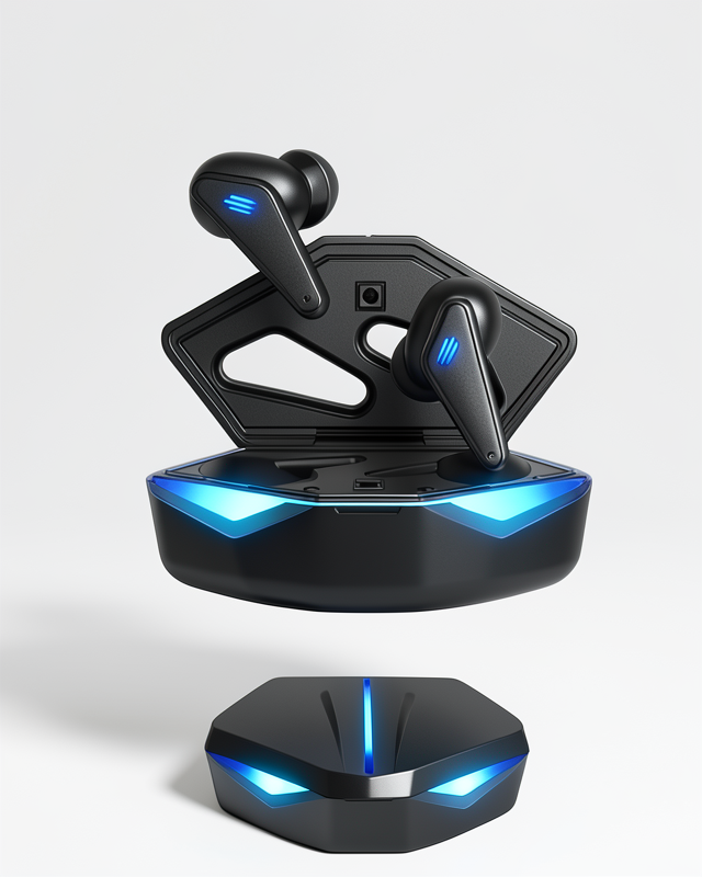 Kablosuz ANC Özellikli Led Işıklı Bluetooth Oyuncu Kulaklığı