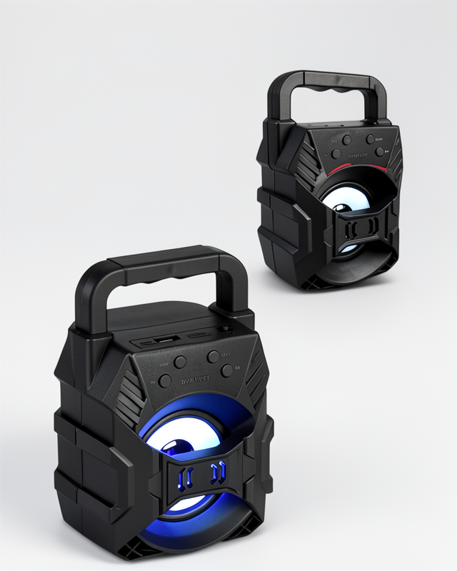Uzun Pil Süresine Sahip Led Işıklı Taşınabilir Bluetooth Hoparlör