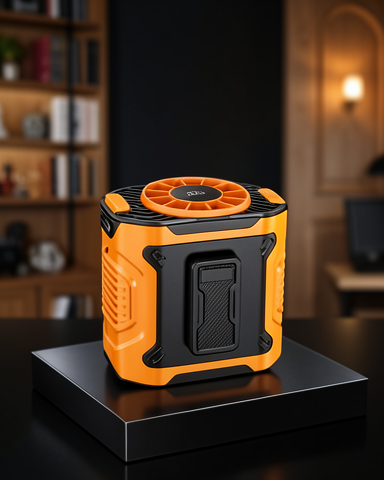 Turbo Mini Fan – Dijital Ekran, 3 Hız Kademesi, Sessiz Çalışma ve Type-C Şarj