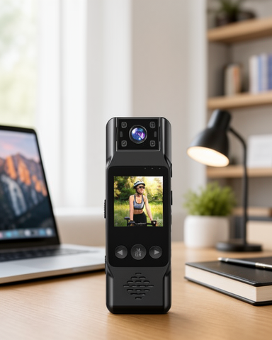 Hareket Sensörlü 180 Derece Dönebilen Mini Kamera Full HD TFT Ekran