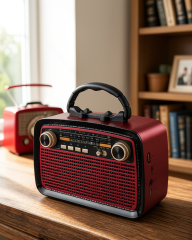 FM/AM Radyo Özellikli, Şarj Edilebilir Bataryalı Taşınabilir Bluetooth Hoparlör, 1 kg