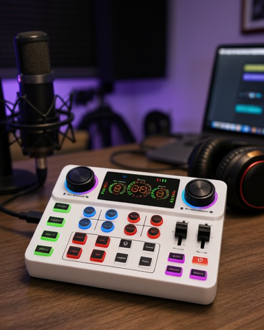 Karaoke ve Yayın İçin Bluetooth Bağlantılı Ses Kontrol Ünitesi