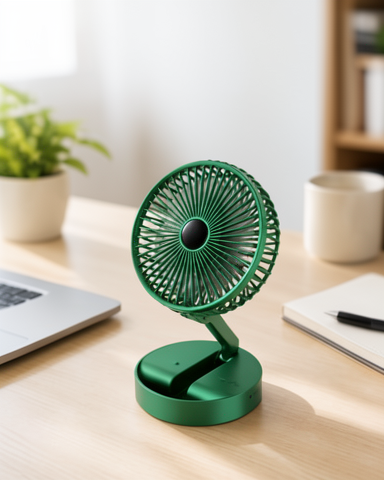 Katlanabilir Mini Fan – Şarjlı, 3 Hız Ayarı ve Taşınabilir Tasarım