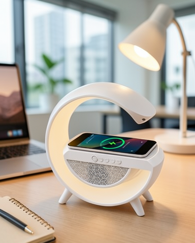 Kablosuz Şarj, FM Radyo ve RGB Gece Lambasıyla Bluetooth 5.0 Hoparlör