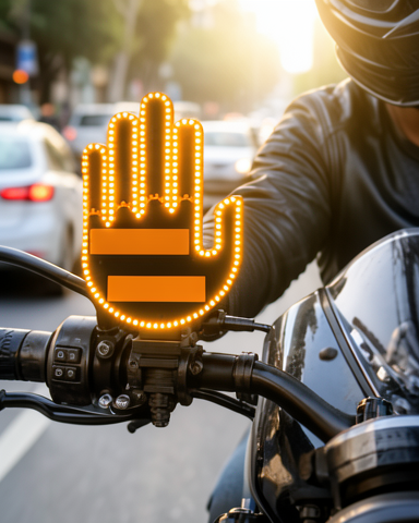 El Hareketiyle Kontrol Edilen 176 LED Amber Trafik Sinyal Işığı