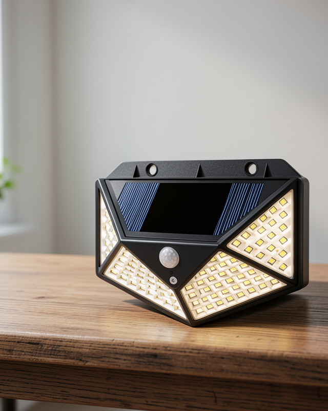 Enerji Tasarruflu, Suya Dayanıklı ve Geniş Açılı Işık ile Solar 100 LED Bahçe Lambası