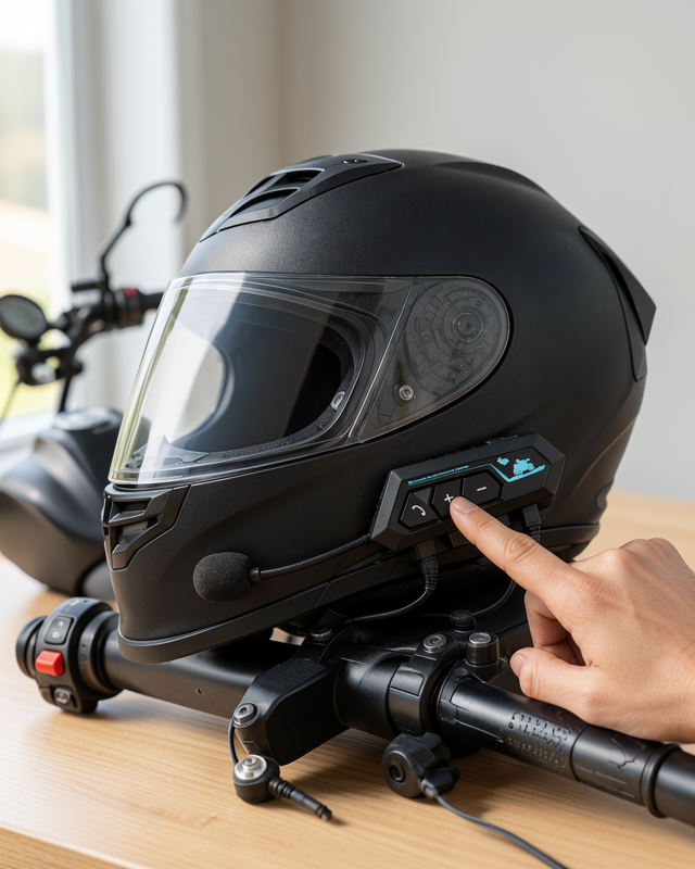 BT22 Kask Bluetooth Kulaklık 5.0 – Suya Dayanıklı, Gürültü Engelleyici, Uzun Süreli Pil