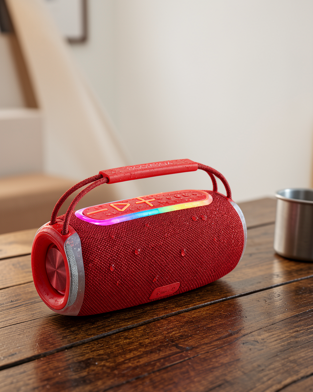 RGB Işık Efektli 20W Kablosuz Bluetooth Hoparlör USB/SD/AUX Destekli