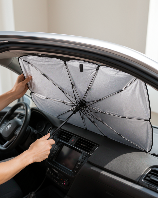 Yeni Nesil UV Koruma ve Isı Yalıtımı ile Katlanabilir Oto Güneşlik
