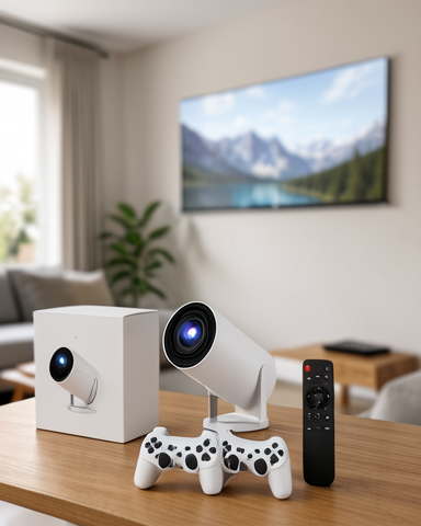 Yeni Nesil Kablosuz 4K Projeksiyon – Oyun ve Uygulama Merkezli Wi‑Fi 6 & Bluetooth 5.0