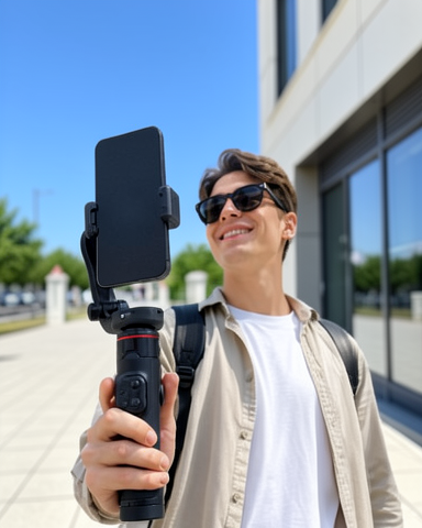 Uzayabilir Tripod Bluetooth Kumandalı Profesyonel Video Çekim Stabilizatörü Akıllı Takipli Gimbal Selfie Stick